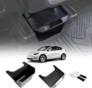 X-CAR Rear Passengers Seat Center Console Organizer For Tesla Model Y 2022-2024 Backseat Storage Bin Box with Lid Interior Accessories