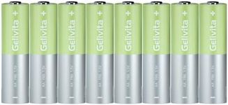 Gelivita AA Lithium Battery 8 Pack, 1.5V Long-lasing Lithium Iron Battery Double A Lithium Batteries AA for Blink Security Camera System, Trail Camera, Game Camera, Flashlight【Non-Rechargeable】