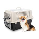 Ferplast Cat Carrier Small Dog Carrier, Double Opening, Secure, Practical, Easy to Clean, Durable Pet Travel Box up to 12 Kg, Includes Cushion, 60 x 40 x h. 38 cm