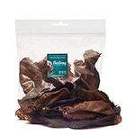 PawGang - Beef Cow Ears with Hair/Fur 10 pcs - 100% Natural EU Sourced Treats for Dogs Young Adult Old Small and Large Dog - Air Dried Chews - Healthy Hypoallergenic - Low Fat Grain Free - Barf Raw