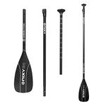 NIXY Carbon Fiber Hybrid SUP Paddle Adjustable 3-Piece Stand Up Paddleboard Paddle – Blade Size 90 - Lightweight and Floating - Adjustable from 67 to 84 inches