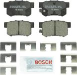 Bosch BC537 QuietCast Premium Ceramic Disc Brake Pad Set For: Acura CL, CSX, ILX, RSX, TL, TSX, Vigor; Honda Accord, Civic, CR-Z, Prelude, S2000; Suzuki Kizashi, SX4, Rear