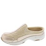 Easy Spirit Women's Traveltime706 Mule, Bronze Leather/Natural Woven Multi, 7 UK