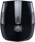 Homedics TotalComfort Plus Humidifier – Large Air Humidifiers for Bedroom, Plants – Top-Fill 5.3L Water Tank with Cool and Warm Mist, Essential Oil Pads, Colored Night-Light, Black