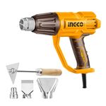 INGCO Heat Gun, 2000W Heavy Duty Hot Air Gun Heat Gun with Overload Protection for Crafts, Shrinking PVC, Stripping Paint (4 Nozzles)