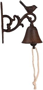 BRASSTAR Cast Iron Lovely Bird Stood on Crooked Branch Retro Design Doorbell Suitable for Garden Farm Outdoor Decoration TQGJPT450