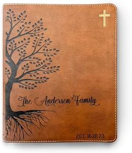 Personalized Family Bible | Custom NIV Family Tree Journaling Bible | Engraved Bible Wedding Bible Christian Gifts Family Bible for Wedding