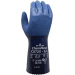 SHOWA Atlas CS720 Fully Coated Nitrile Glove, Seamless Knitted Liner, Chemical Resistant, 12" Length, Large (Pack of 12 Pairs)