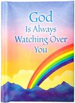 Blue Mountain Arts Little Keepsake Book "God is Always Watching Over You" 4 x 3 in. Inspirational Pocket-Sized Gift Book Will Let a Friend, Family Member, or Loved One Know They are Not Alone