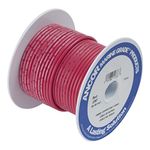 Ancor 108810 Tinned Copper Wire, 10 AWG (5mm2), Red - 100ft