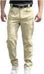 Febteebou Cargo Pants for Men Lightweight Tactical Hiking Pants Stretch Waterproof Quick Dry Work Trousers with Multi Pockets