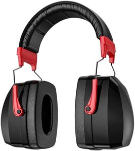 ProCase Extra Large SNR 37dB Noise Cancelling Headphones, Hearing Protection Ear Muffs for Noise Reduction NRR 35dB -Red