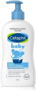 CETAPHIL Baby Gentle Wash and Shampoo 400ml, Suitable for Newborns & Infants, With Glycerin & Panthenol, Hypoallergenic, Dermatologist Tested, Paraben-Free, Tear-Free