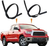 MIYIMORE 2Pcs Roof Drip Molding Weatherstrip Fit for Toyota Tundra Double Cab 2007-2020, Left & Right Side Roof Trim Seal Kit Replace 75551-0C050 75552-0C050(Not Fit Crewmax)