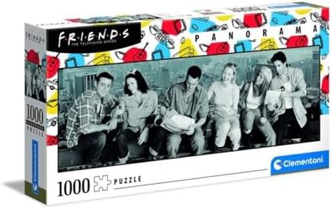 Clementoni 39588 Friends Panorama Puzzle for Chilldren and Adults-1000 Pieces, Ages 10 Years Plus, Multi Coloured