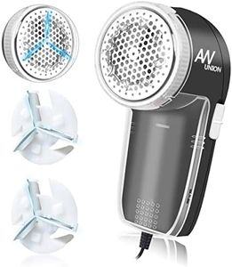 Fabric Shaver Lint Remover, AW union USB Powered Lint Shaver Efficiently Remove Lints from Fabrics, Clothes, Upholstery - 71" Cord - 2 Replacement Blade - Gray