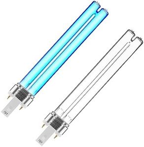 coospider-repta 2 Pack 13 Watts UV UVC G23 Base Germicidal Ultraviolet Light Bulb Compatible w/Jebao Pond Sunsun Grech, UV Light for Pond