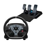 Logitech G Pro Racing Wheel for PC + Racing Pedals Bundle - Black