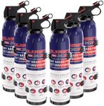 Dry Stop Fire Extinguisher for Home & Vehicle - 600g Dry Chemical Powder Fire Extinguisher | Grease & Electrical Fire Extinguisher for Kitchen, Car, Portable (6-Pack)