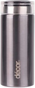 Décor Mini Stainless Steel Thermal Flask | Coffee Mug with Gloss Coating | 200ml - Graphite, 4 Hour hot Rating | 12 Hour Cold Rating