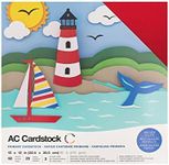 American Crafts 12x12 Card Stock Pack, 60 Sheets Total 3 Sheets of 20 Colors Primaries Arts Crafts Sewing Notion Paper Supplies Scrapbooking Journaling Printmaking DIY Office Home Decorative