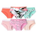 ARIEL Girls Cotton Printed Panties/Briefs (Pack of 6) (5-6 Years_Multicolor)