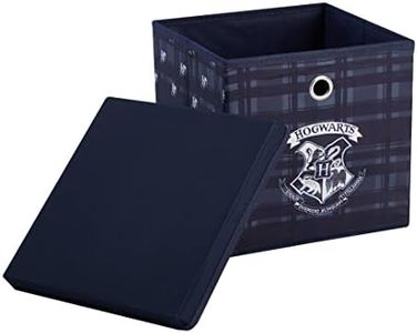 Harry Potter Collapsible Storage Cube with removable Lid, 10" Wx10 Hx10 D