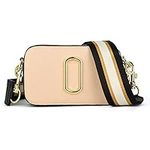 Didida Crossbody Bags, Women Snapshot Mini Purse Leather Crossbody Bag Wide Strap Shoulder Handbag Camera Clutch, Khaki