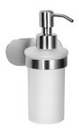 Ambrosya - Soap Dispenser No Drilling - Bathroom Holder Soap Holder Soap Holder Dispenser Wall Toilet for Gluing (Brushed Stainless Steel)