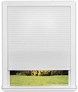 Easy Lift Trim-at-Home Cordless Cellular Light Filtering Fabric Shade White, 30 in x 64 in, (Fits Windows 19"- 30")