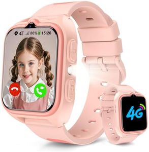 Baolubao 4G Smartwatch Kinder - Kinder Telefonuhr mit SIM-Kartenslot, Telefonanruf, Sprachchat, GPS, SOS Notruf, Taschenlampe, Schulmodus, Schrittzähler, Kinderuhr für Mädchen Geschenke 4-12 Jahren
