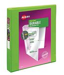 Avery Durable View Binder with 1 inch Ring, Green, 1 Binder (17832)