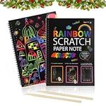 2 Pack Scratch Off Notebooks for Ki