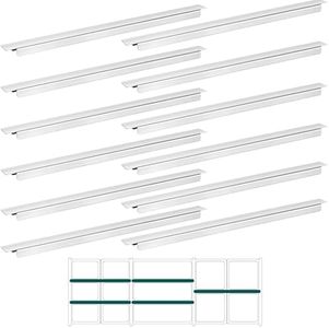 12 Pcs Stainless Steel Steam Table Dividers Metal Bar Food Divider Adapter for Restaurant Catering Home Commercial Food Service Accessories Professional Quality (20.7")