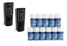 easy HYGIENE 2 EXEC LCD BLACK +12 Automatic Air Freshener Dispenser Perfume Auto Wall Mounted