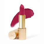 RAS Luxury Oils Lumiere Satin Matte Lipstick | 8-Hr long stay Creamy Matte, Non-Drying, Lightweight & Pigmented | Natural infusion of Argan & Avocado | Vegan, Cruelty-Free (Velvet Mauve)