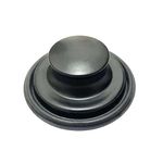 3.35 Inch Kitchen Sink Stopper for Garbage Disposal Stopper, Stainless Garbage Disposal Plug Fits 3 1/2 Inch Standard Kitchen Drain, for Insinkerator, Kitchenaid, Kohler, Waste King(Frosted Black)