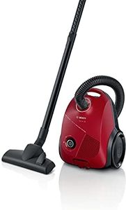 Bosch BGBS2RD1 - Série 2, Aspirateur traineau 8 mètres avec Sac 3,5L - Niveau sonore 80 DB - Rouge