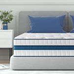 Twin Mattress, Maxzzz 6 Inch Gel Memory Foam Hybrid Spring Mattress Single Innerspring Mattress for Cool Night & Pressure Relief (38x74 Inch)