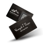 1Card VIP | Premium Metal NFC Business Card | NFC and Smart QR Code Enabled Customized Digital Business Card | Just Tap or Scan to Connect | No App Needed (Gun Black)