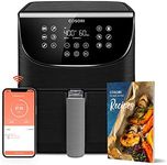 COSORI Air Fryer 5.8QT Pro Gen Smart 11-in-1 Toaster Oven, 100 Recipes Cookbook, 200+ Online Recipes, APP and Touch Screen Control, Works with Alexa & Google Assistant, Dishwasher-Safe Square Basket