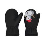 ITODA Kids Toddler Ski Gloves Waterproof Winter Warm Mittens Snow Ski Gloves Cute Cartoon Thermal Gloves Girls Boys Gloves Outdoor Hiking Cycling Skating Skiing Gloves for Kids 1-4 Years