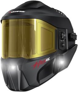 ARCCAPTAIN Intelligent Auto-Darkening Welding Helmet with Light, 180° View