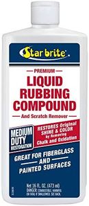 STAR BRITE Liquid Rubbing Compound for Medium Oxidation - Ideal for Fiberglass, Metal & Painted Surfaces - 16 OZ (081316)