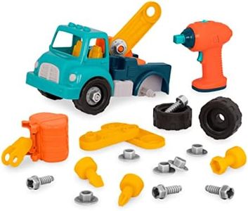 Battat – Classic Construction Toy – Pretend Play Tools – Toddler Trucks – Dexterity Building Toy – 3 Years + – Take-Apart Crane