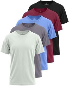 5 Pack: Boys White T Shirt Shirts Big Kids Soccer Girls Plain Athletic Dri Fit Tees Baseball Bulk Activewear Camisas Niaos Tops Short Sleeve Sports Tee Cotton Summer, 4-5