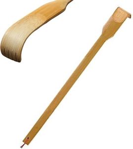 1Pc Wooden Bamboo Back Scratcher, Natural Handmade Back Scratchers, Long Handle Back Scratchers for Adults Men Women (17 Inch)