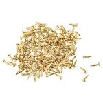 uxcell Small Tiny Nails 1.2x6mm(DXL) for Wooden DIY Decorative Pictures Boxes Household Accessories Brass Tone 500pcs