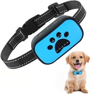 MeetBear Adjustable Anti-Bark Collar for Dog with Vibration & Beep Modes, 7 Sensitivity Levels, Smart Sound Detection, Comfortable Adjustable Strap for Small Medium Large Dogs(Blue)