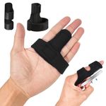 Trigger Finger Splint Set, Broken Finger Straightener, Arthritis & Tendonitis Pain Relief - Immobilization Support Finger Brace for Index, Pinky, Ring, & Middle Finger (Set of 2)